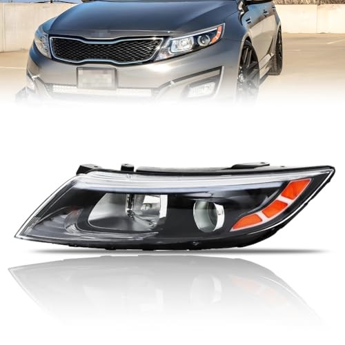 Left Headlight Assembly for 2014-2015 Ki-a Optima, [8-Pin & 10-Pin Driver Side