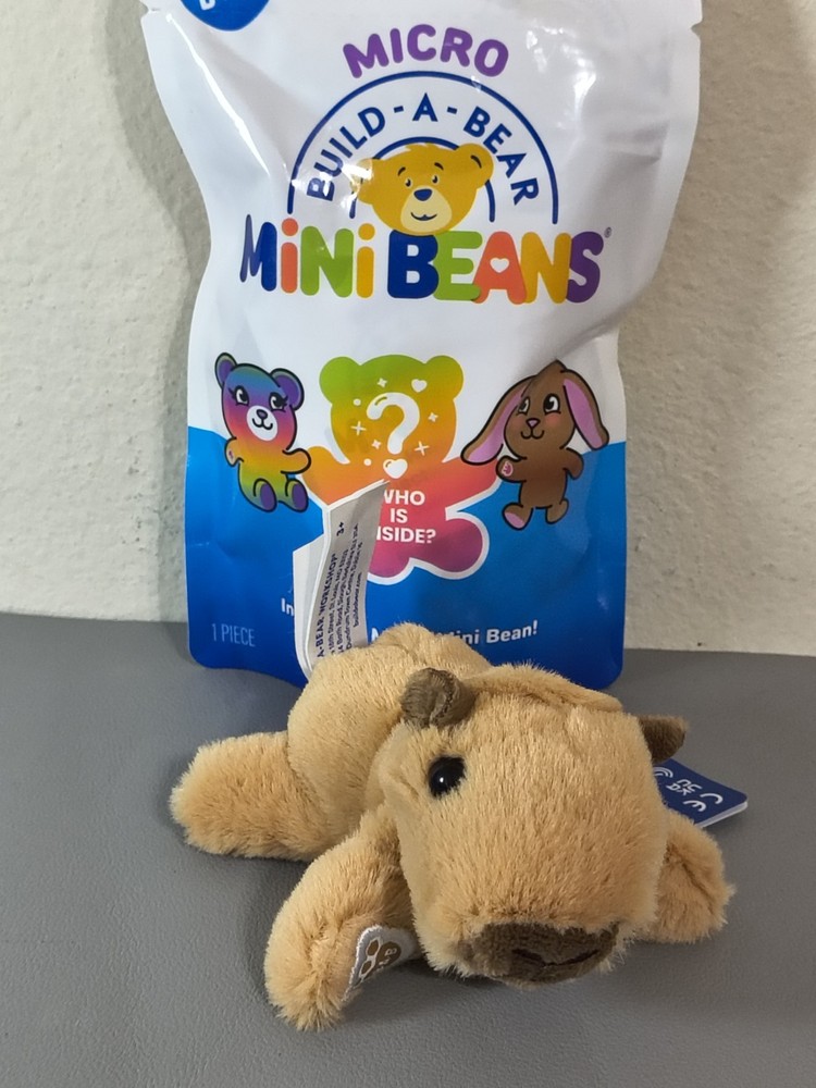 BUILD A BEAR WORKSHOP Mini Beans Capybara Stuffed Animal Plush NWT