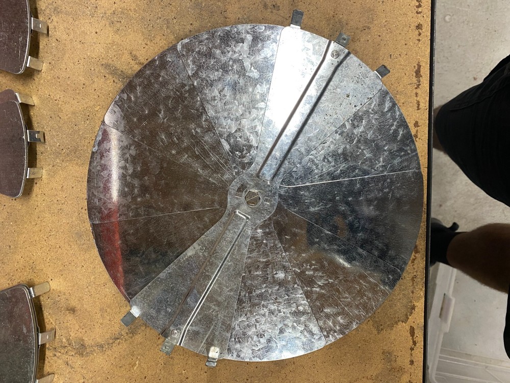 Damper adjustable Hand fan folding 10" hart cooley commercial