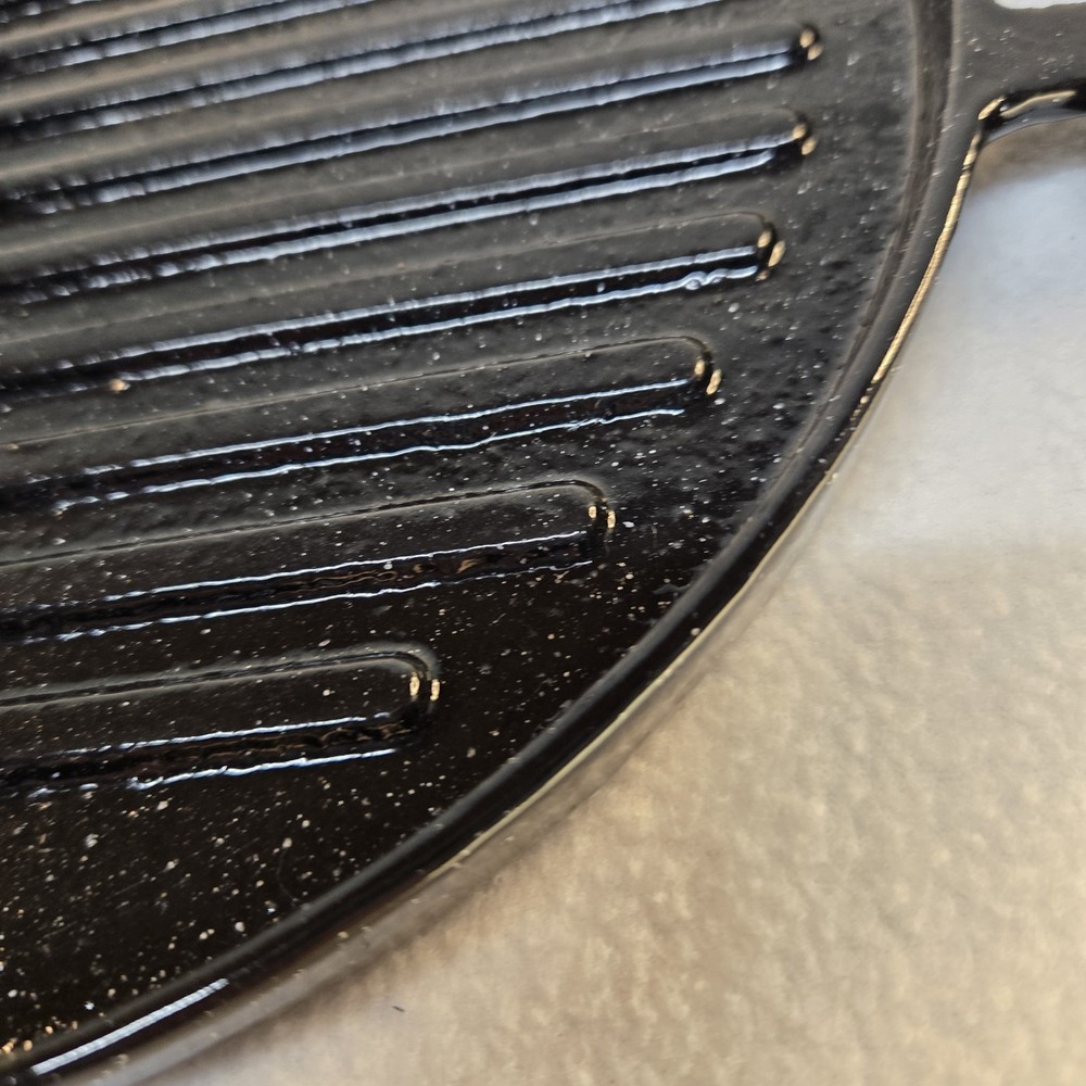 NuWave Grill Pan Precision Induction Cast Iron Double Handle Black Griddle