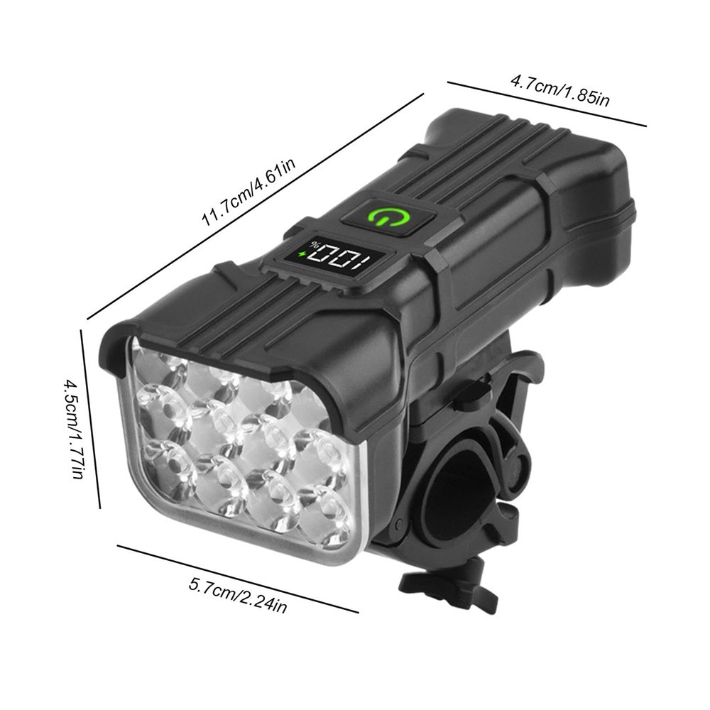 Rechargeable LED Mountain Bike Lights 90000LM Bicycle Torch Front &Rear Lamp