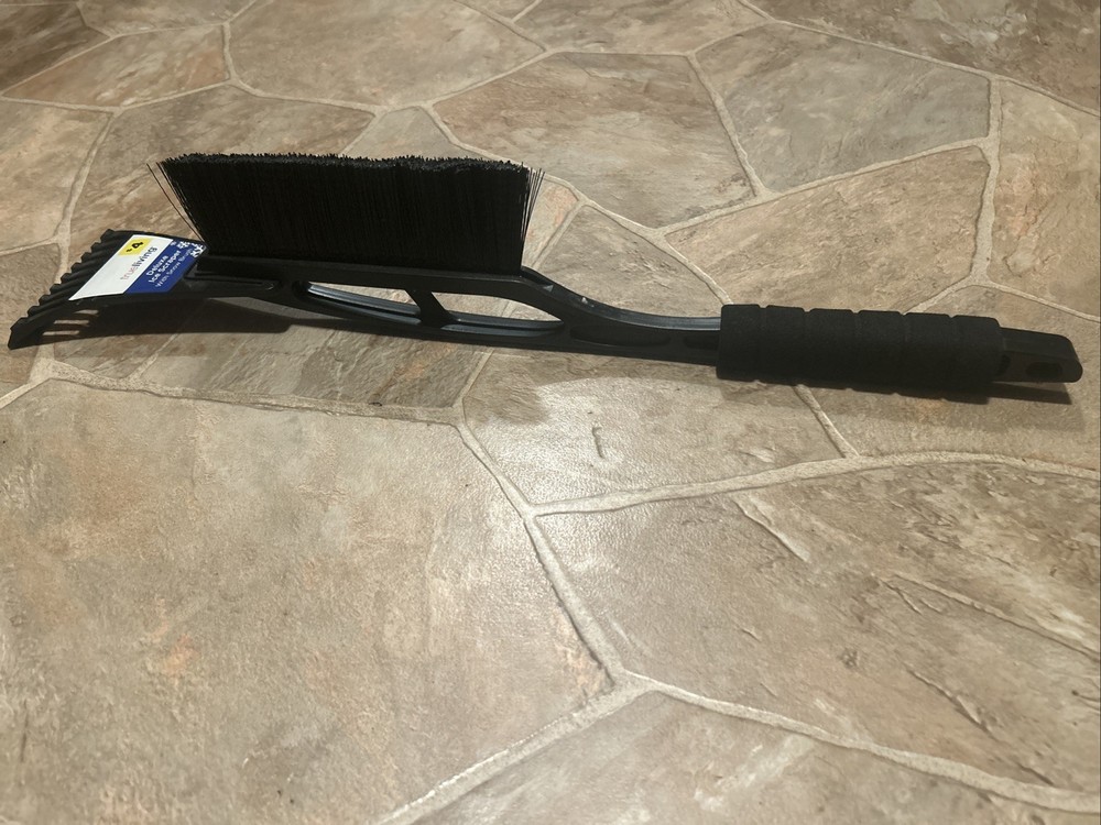 Deluxe Ice Scraper With Snow Brush, New, Durable