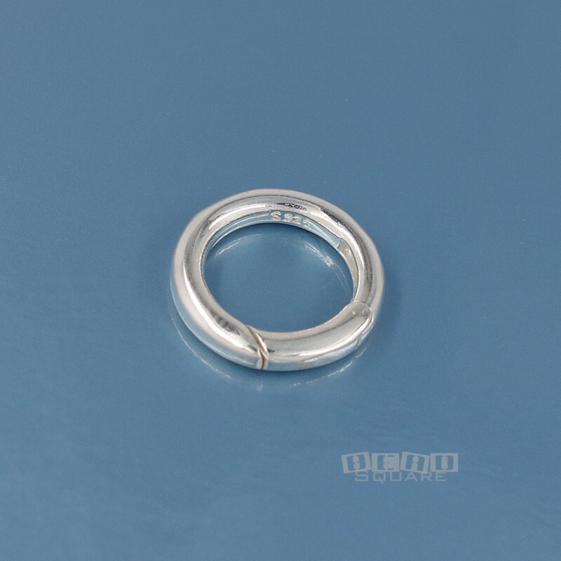 Sterling Silver Round Donut Ring Link Connector Clasp 13mm (13.4mm/0.53") #44058