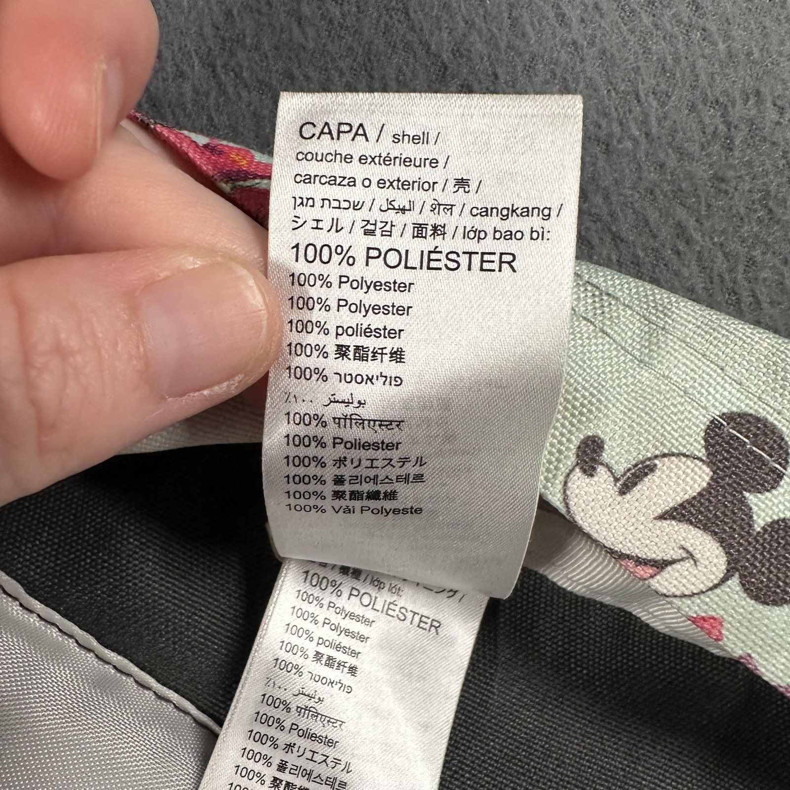 JanSport Disney Superbreak Backpack 18in Mickey Minnie Floral Print Multicolor