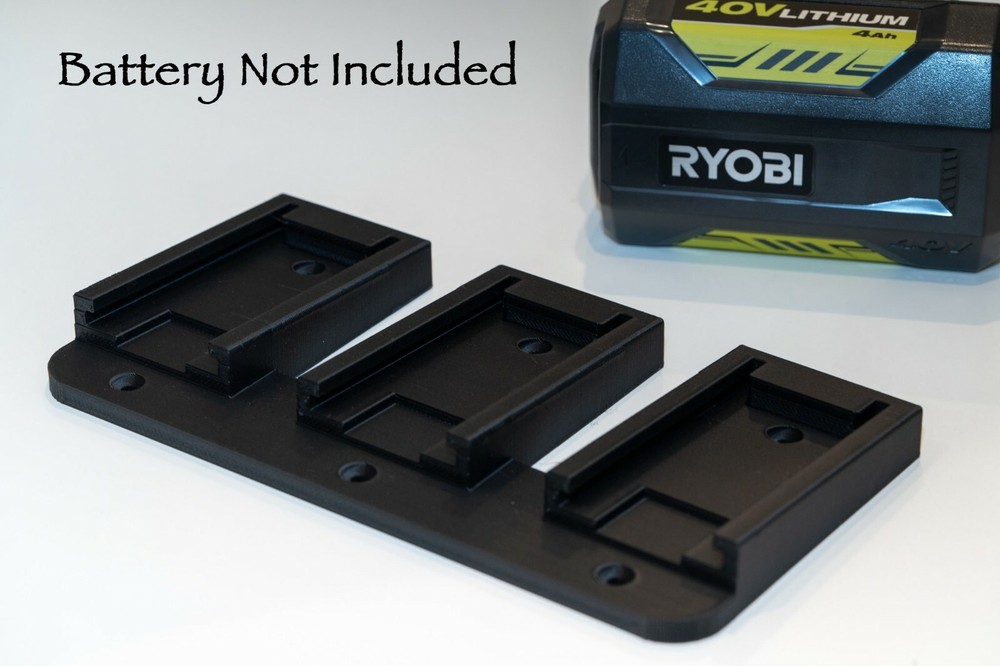 Ryobi 40v Battery wall mount / holder - Original design