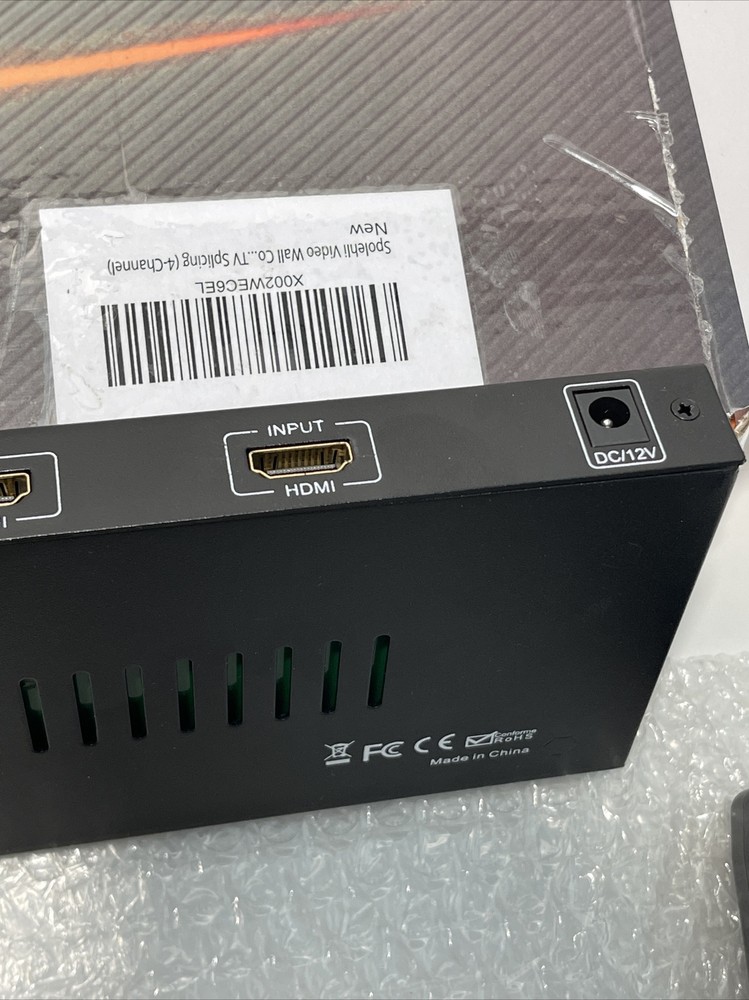 LED Video Wall Controller, Support 4 Outputs HDMI 1.3 Input Plug and Play 1080P