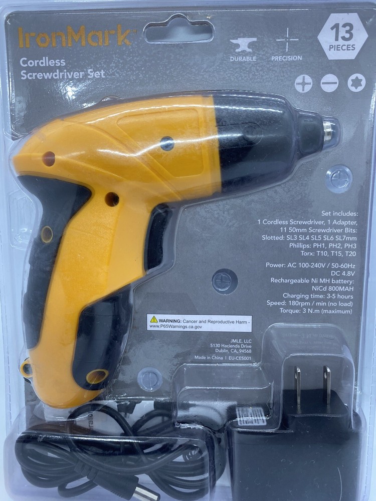 Cordless Screwdriver Set, Iron mark, Brand New!