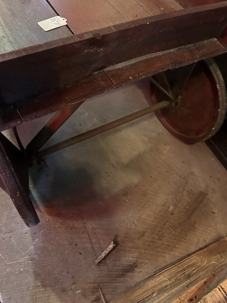 ANTIQUE WOOD RED WAGON