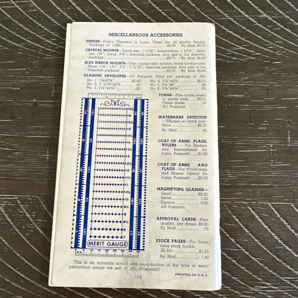 1955 Price List For Stamps Of The United States