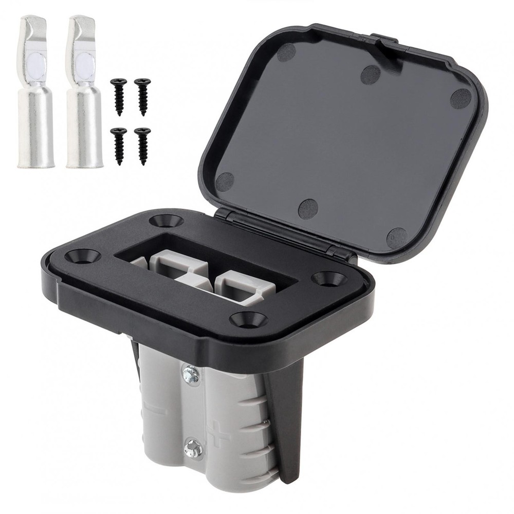 2Pcs 50Amp 12-24V DC Battery Quick Disconnect Connector with Plug Mounting Panel