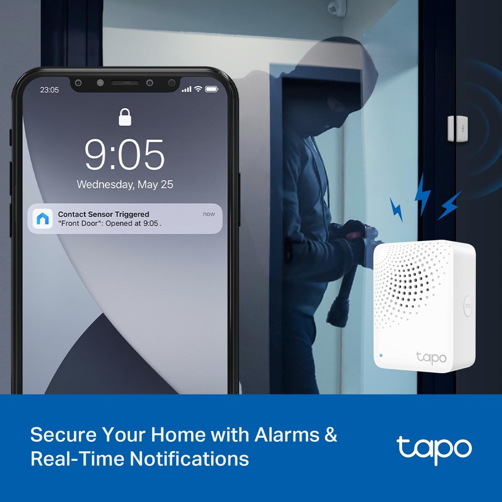 Tapo Door Sensor Starter KIT, Matter Compatible, 3X Smart 3-Pack, White