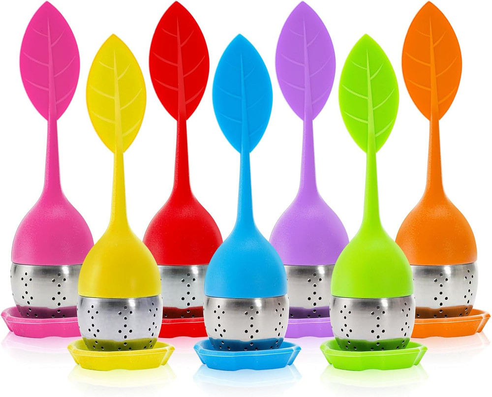 Bekith 7 Pack Silicone Tea Infuser, Cute Loose Leaf Tea Steeper, Fine Mesh Tea S
