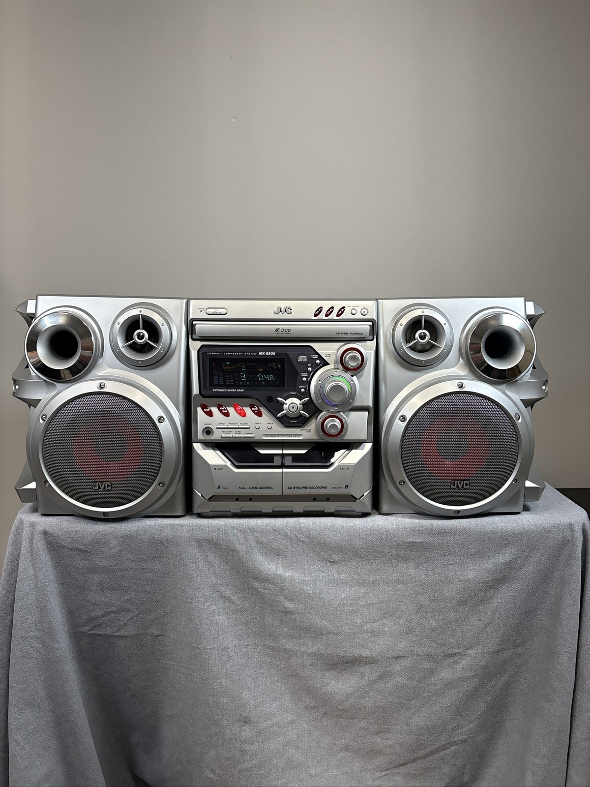 JVC CA-MXG500 Stereo Receiver System MX-G500 130W With Speakers Tested