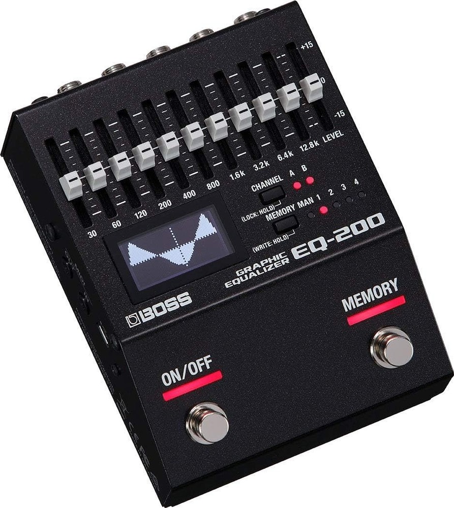 BOSS EQ-200 Graphic Equalizer Pedal New 10-Band Programmable EQ