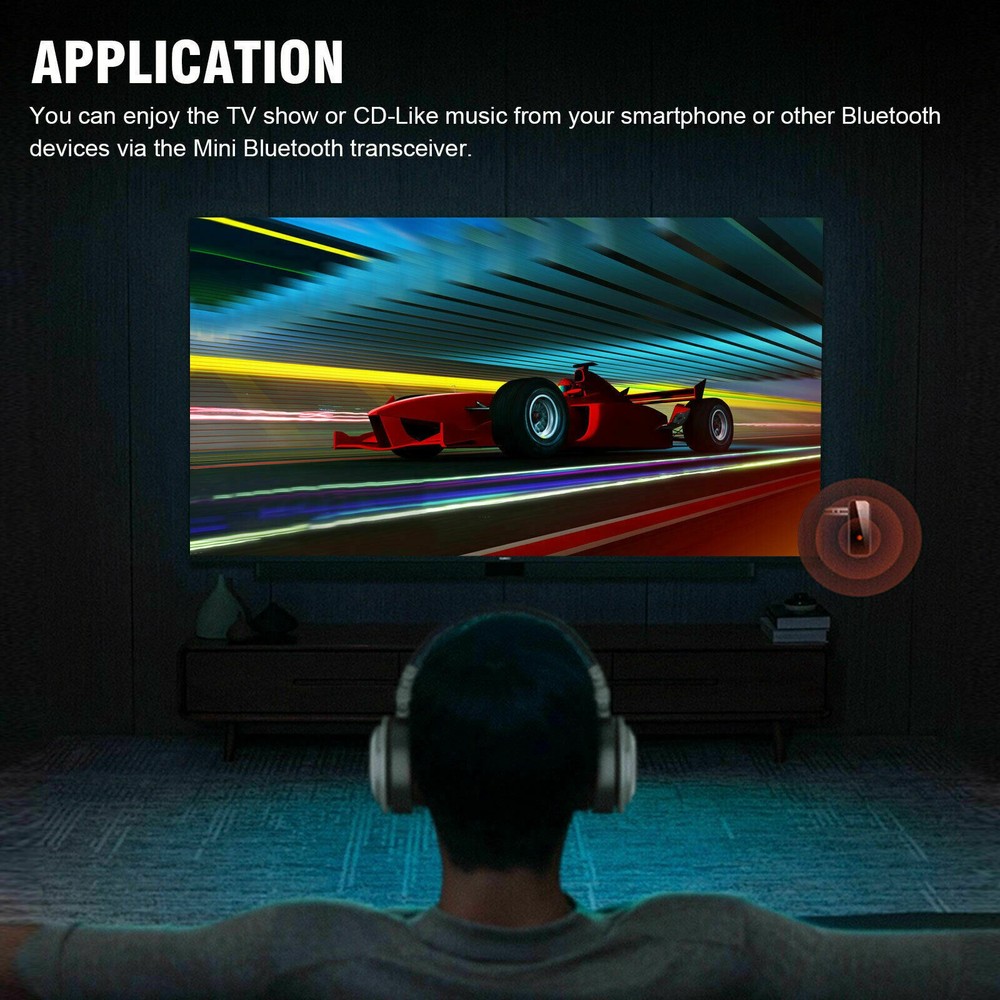 2 IN 1 USB Bluetooth 5.0 Audio Transmitter Receiver Adapter 3.5 AUX Cable