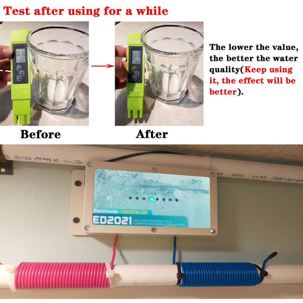 Electronic Water Descaler System Reduces Limescale, Rust, and Minerals