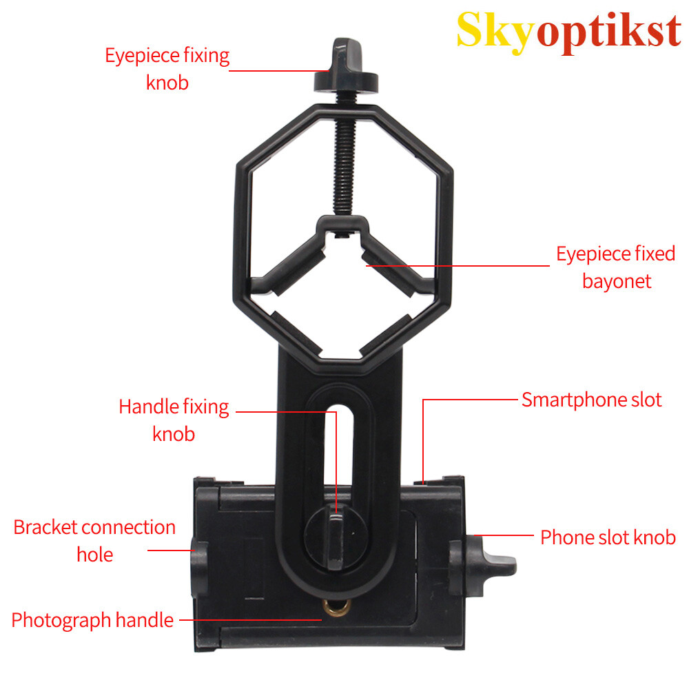 Universal Cell Phone Adapter Clip Mount Binocular Monocular Spotting Scope