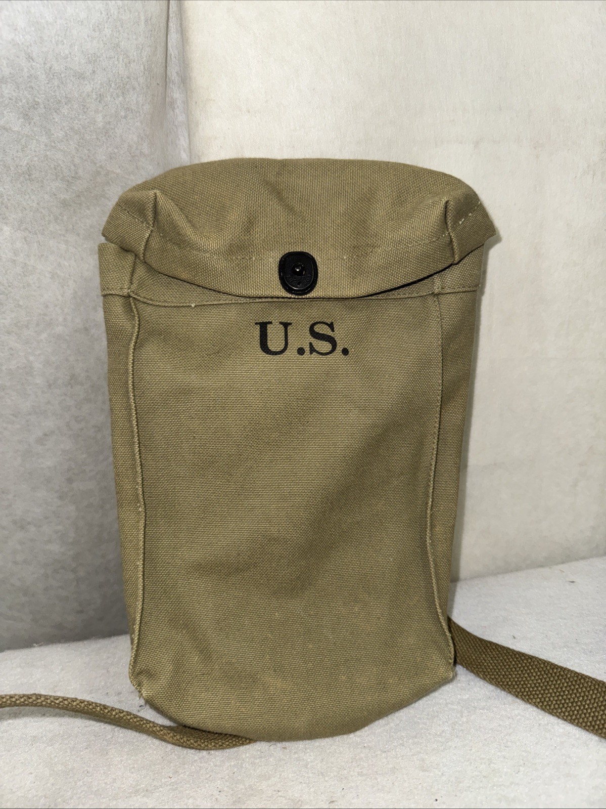 Vintage 1942 Dated WWII US ARMY TOMPSON 30RD .45 STICK MAGAZINE AMMO CARRY BAG