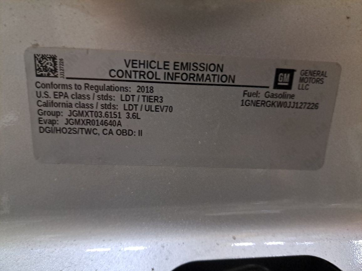 2018 Traverse Chassis Control Module Sku#4382624