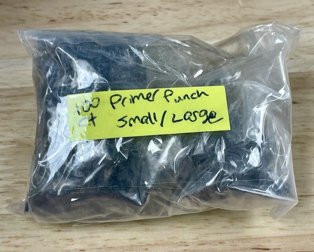 LYMAN Bulk Miscellaneous Assorted Primer Punches Cupped & Flat, Small/Large100ct