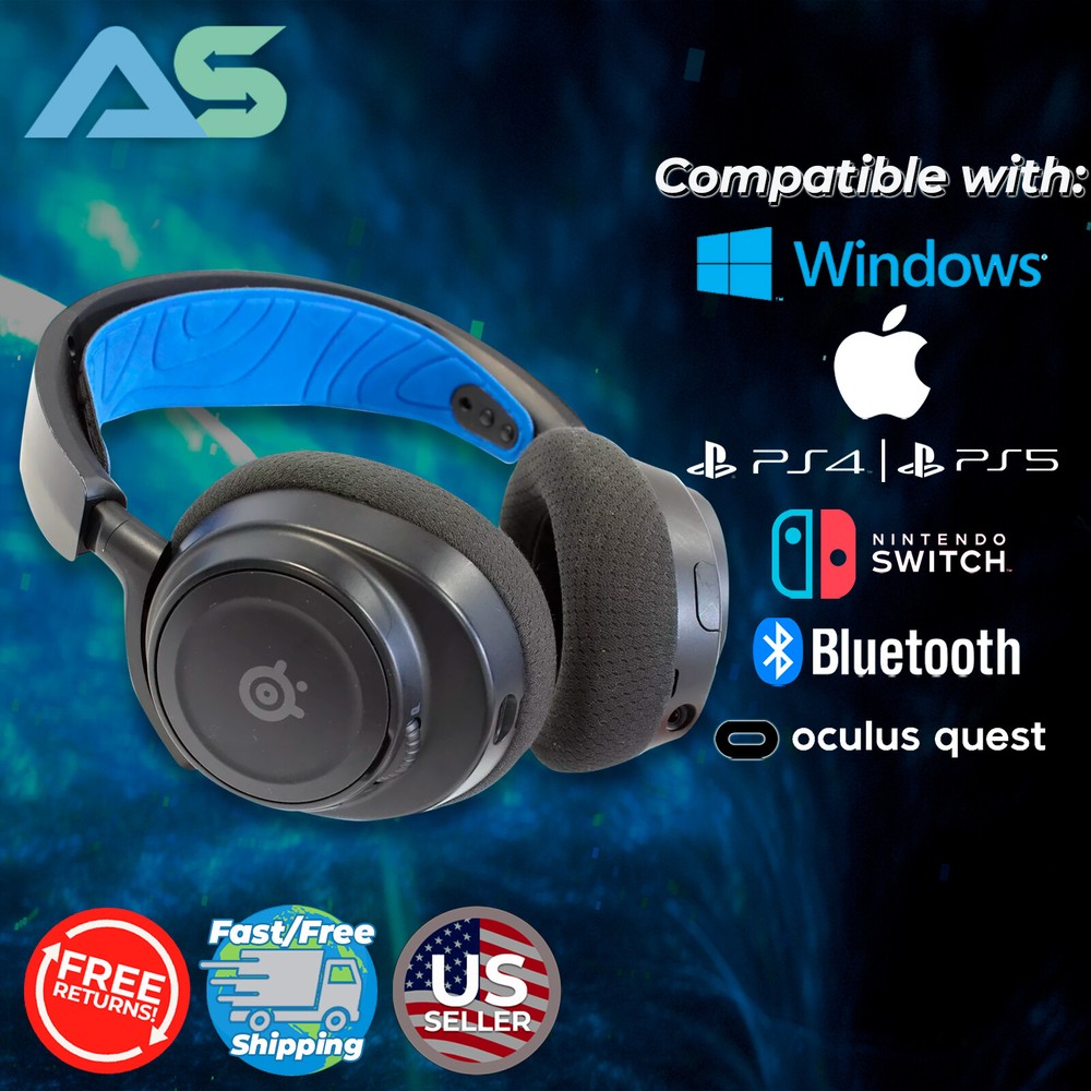 SteelSeries Arctis Nova 7P Wireless Gaming Headset PS4/PS5/PC/Switch/VR/Mobile