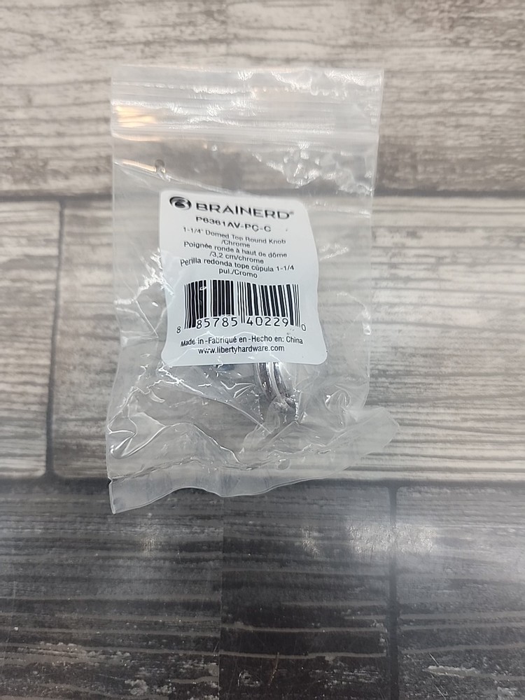 Brainerd Domed Top Round Knobs Chrome 1-1/4" P6361AV-PC-C 8 Pack [W]