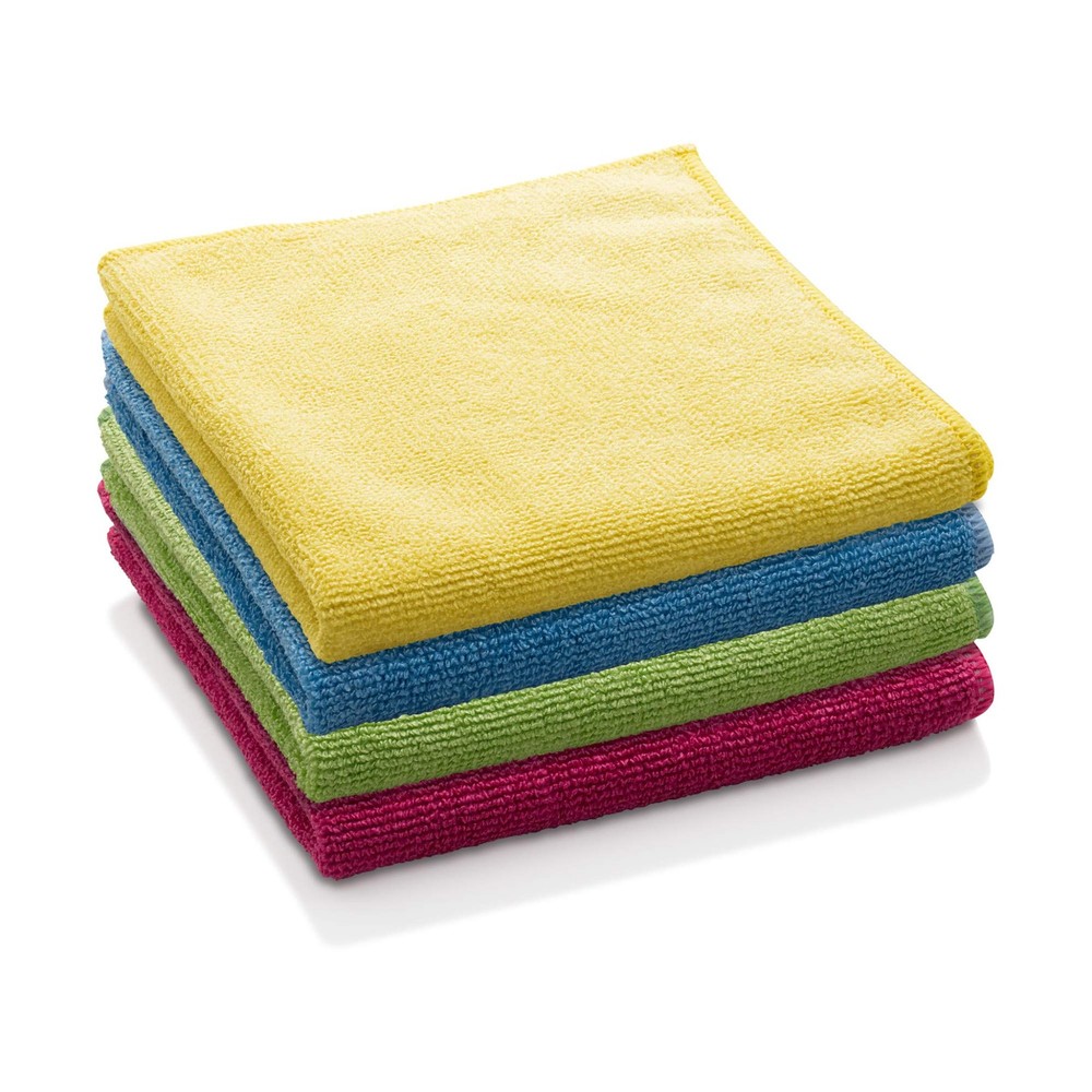 E Cloth General Purpose Cleaning Cloths 4 Pack Assorted Colors Reusable Micro...