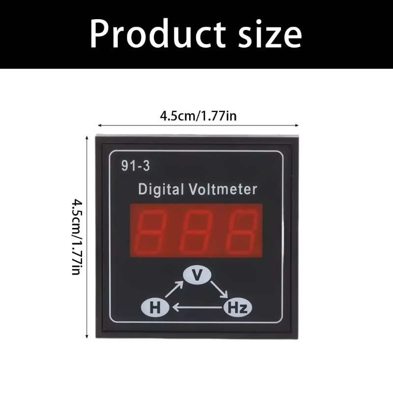 Single Phase 3 Phase Voltage Indicator Digital Voltmeter LED For Generator