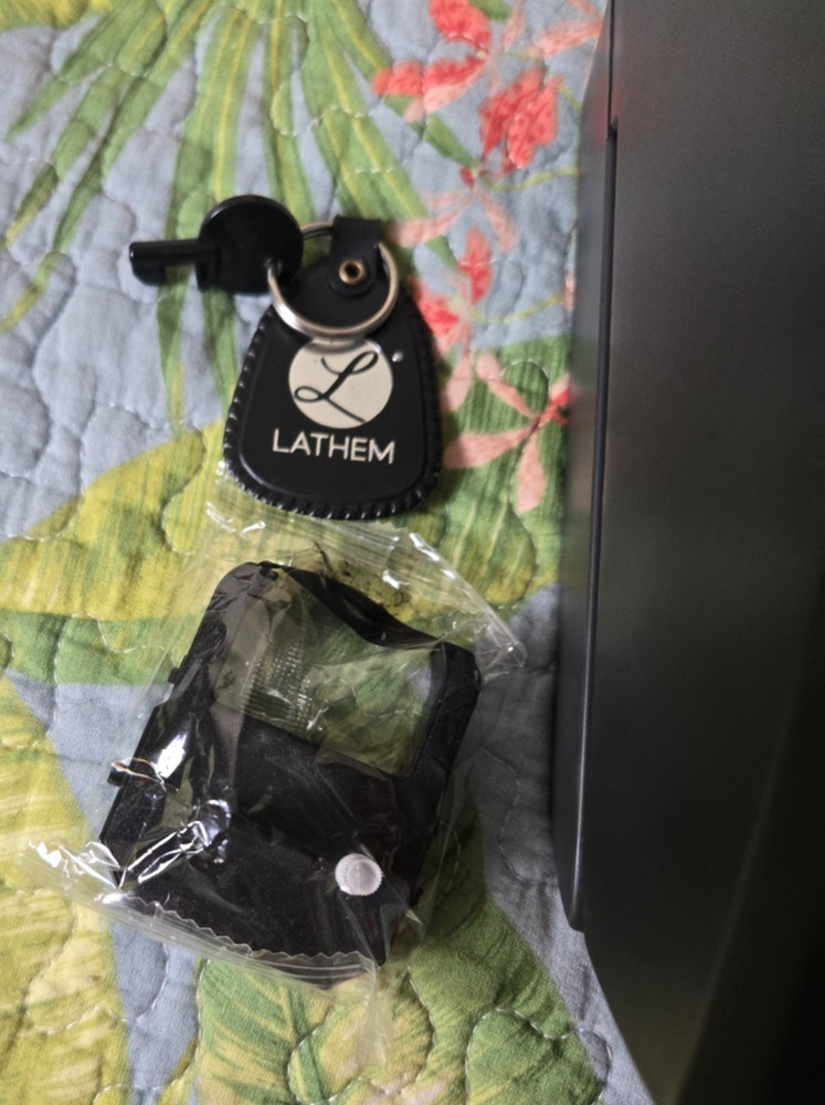 Lathem 1500E Electronic 18 Print Format LCD display Atomic Time Clock TESTED