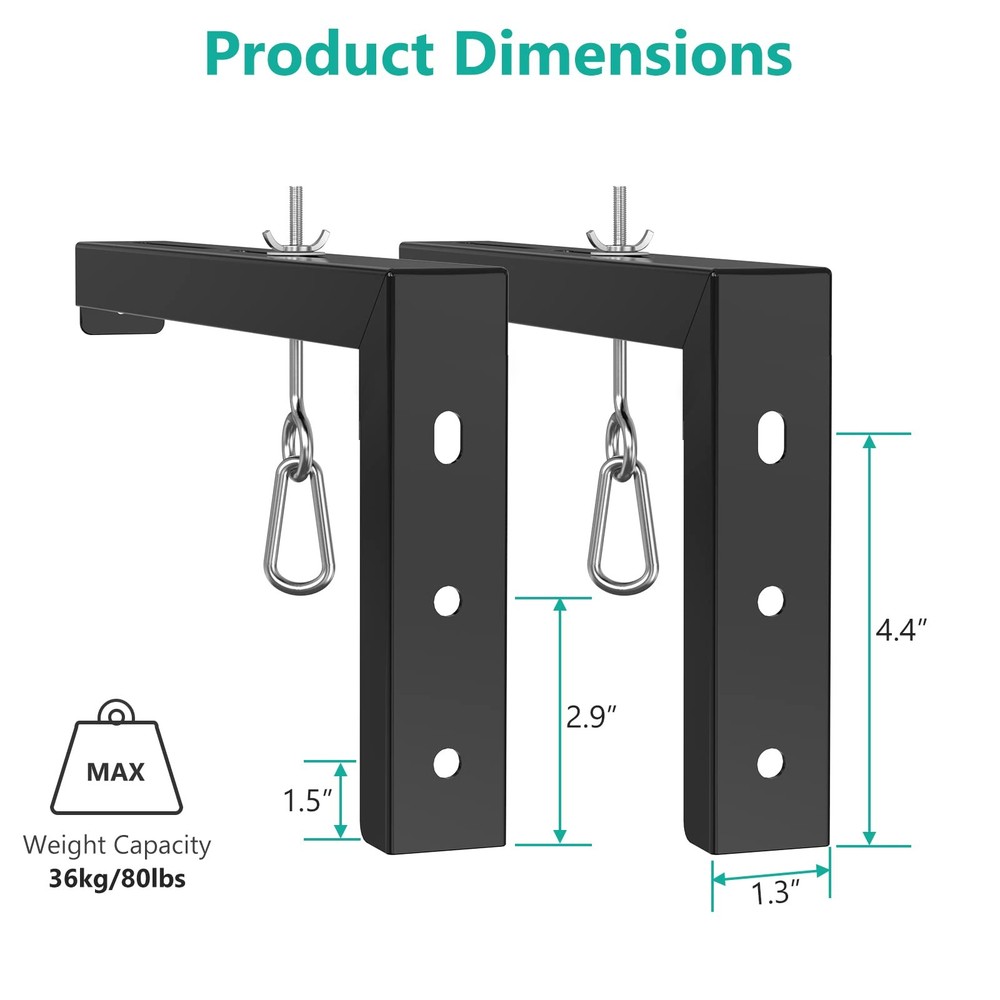 Universal Projector Screen Ceiling Mount Wall L Brackets 12 Inch Extension