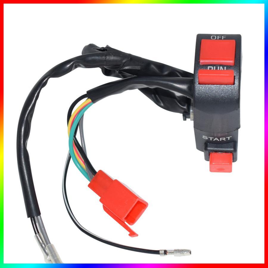 1x Universal 7/8" Motorcycle Handlebar Control Switch Ignition Kill Start Switch