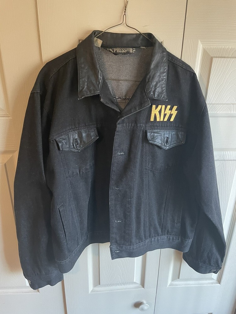 KISS LP JACKET XL RARE VINTAGE PATCH ACE FREHLEY NICE