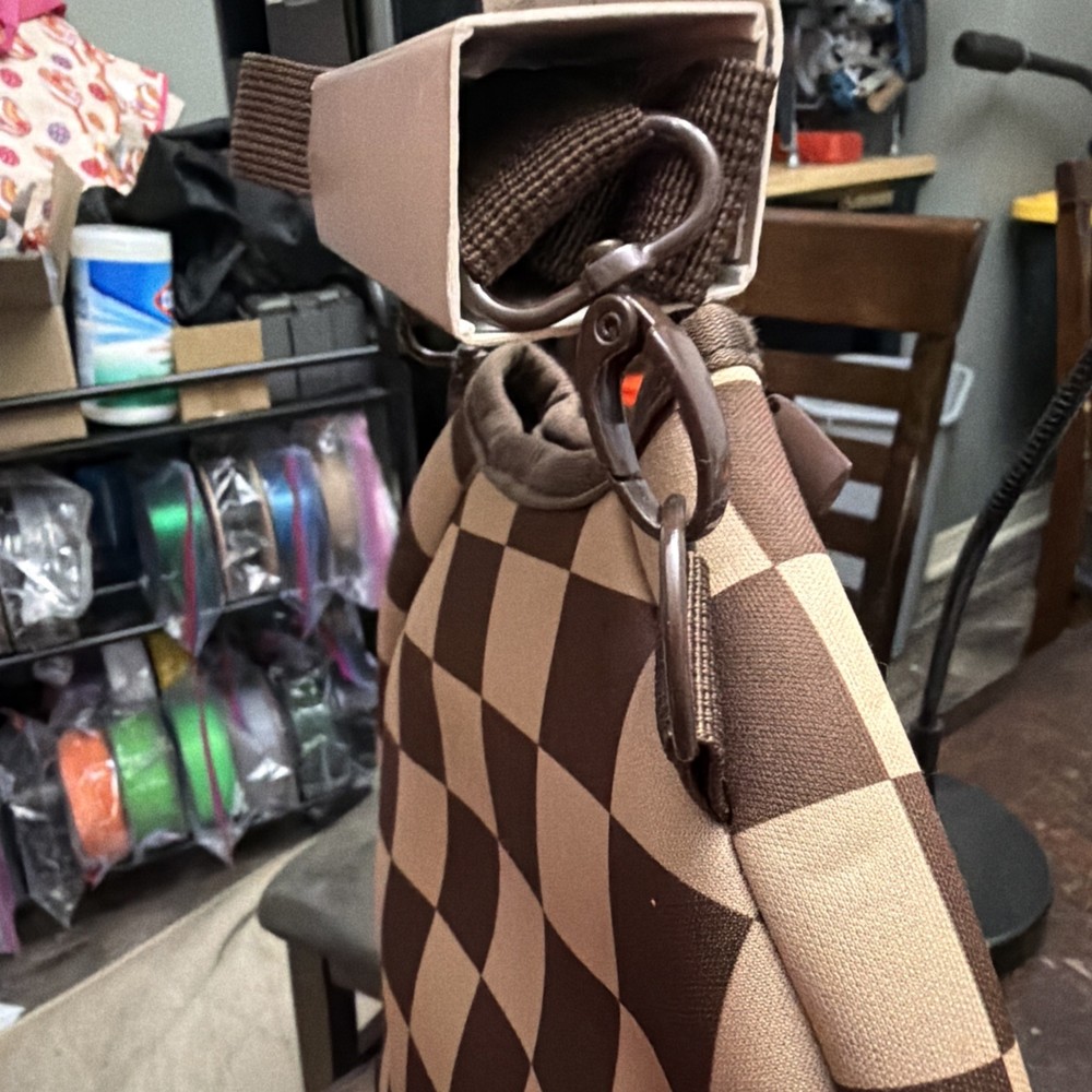 MINE PICKLEBALL PADDLE CROSSBODY Brown Checkered