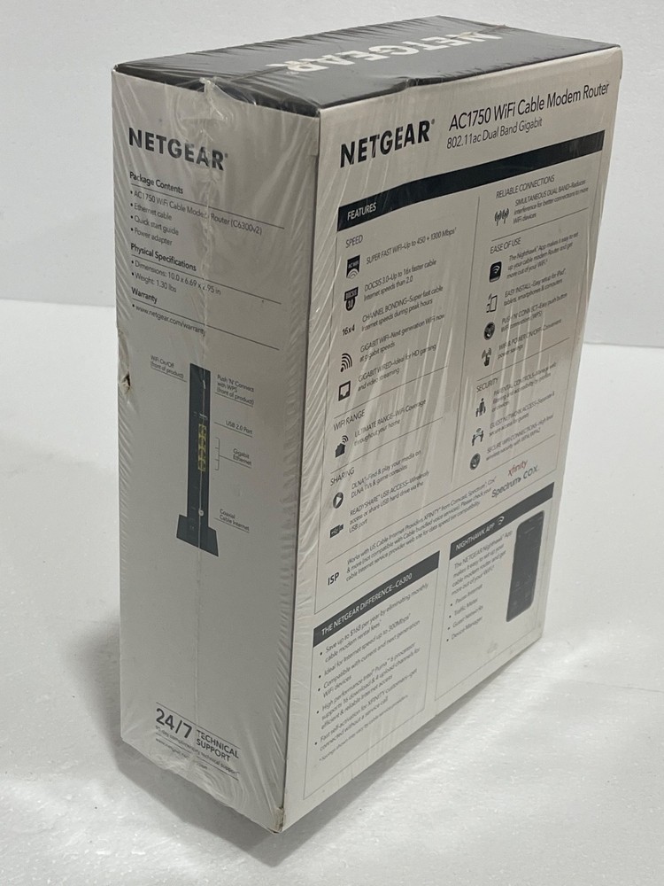 NETGEAR® AC1750 WiFi Cable Modem Router