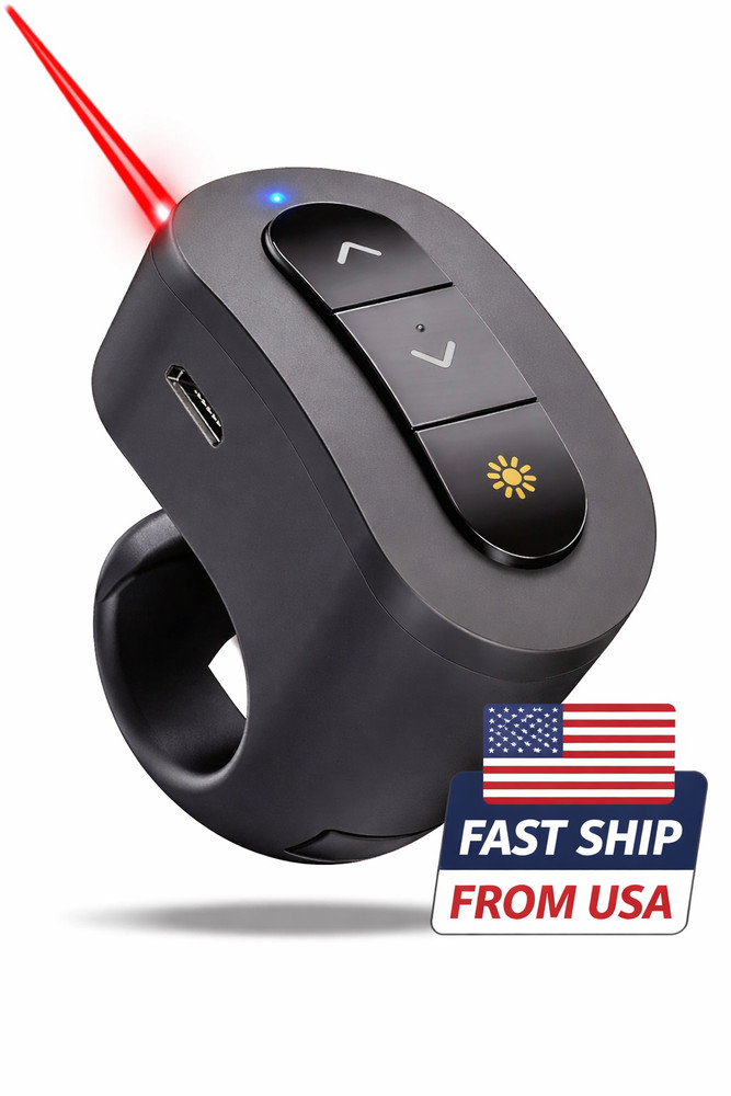 RING Presentation Clicker Wireless Presenter USB Powerpoint Clicker Remote