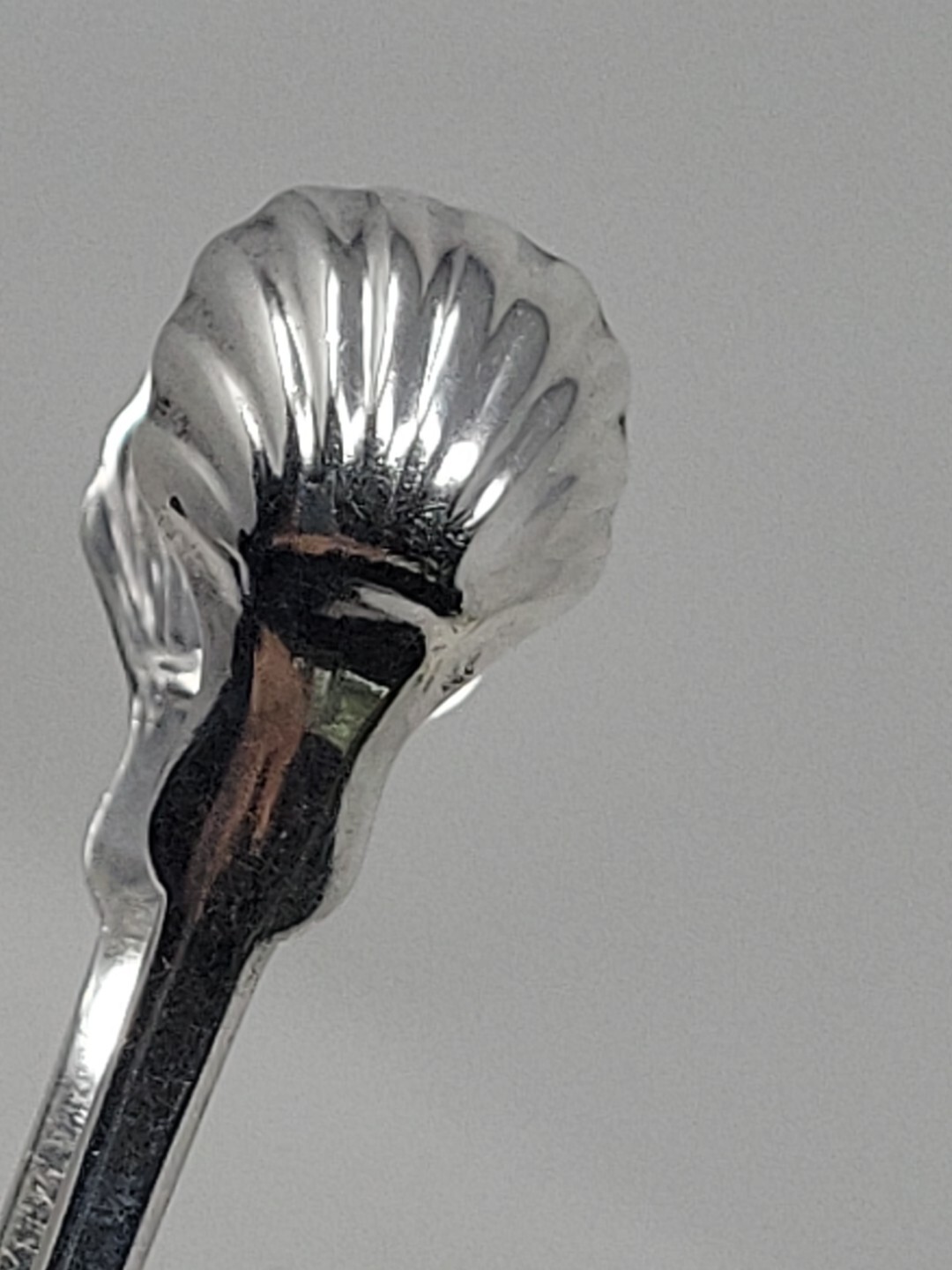 American Coin Silver Stoddard Sugar Tongs 1818-1847 New York, NY Shell Shaped