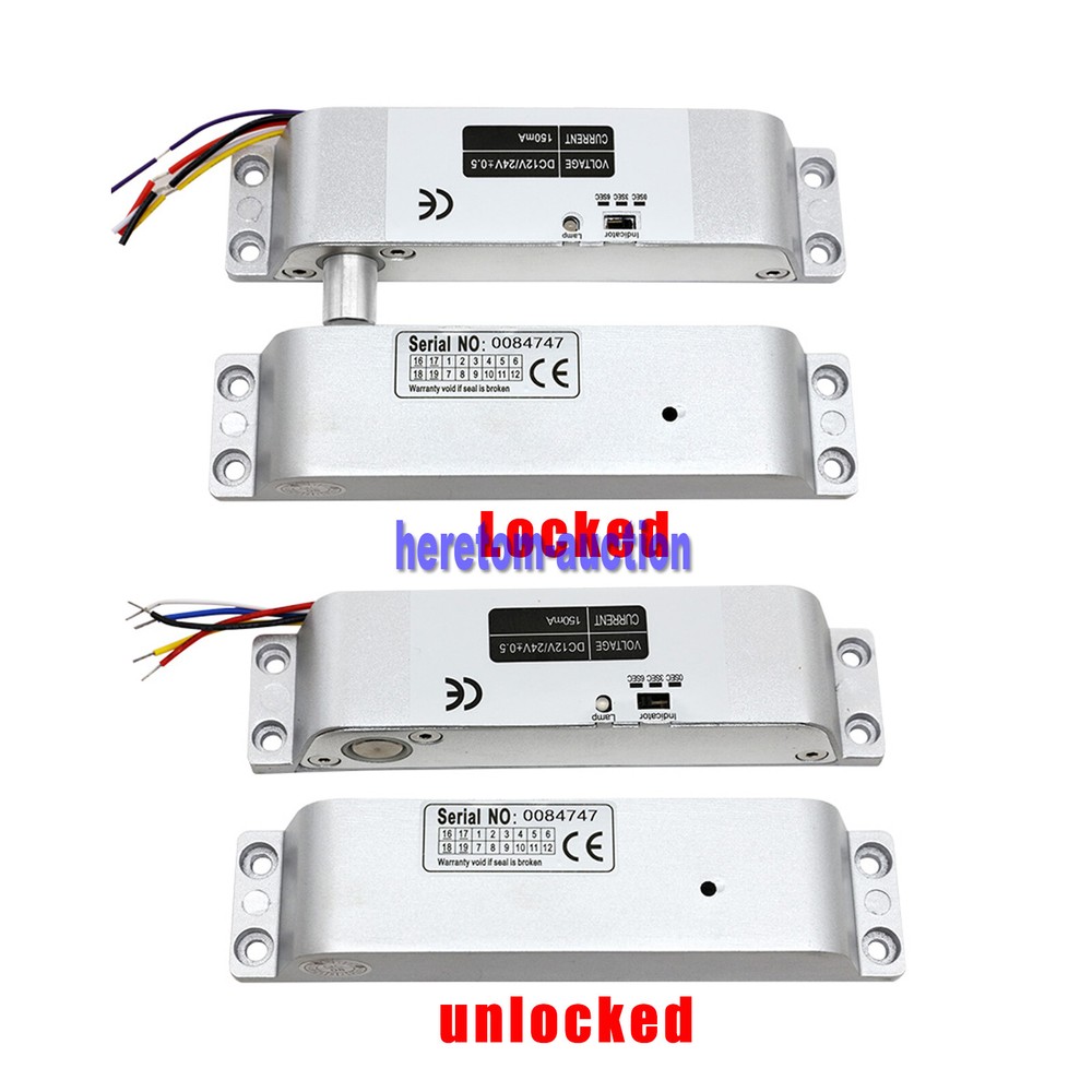 DC12V Electric Drop Bolt Lock for Door Access Control System NC Fail-Safe