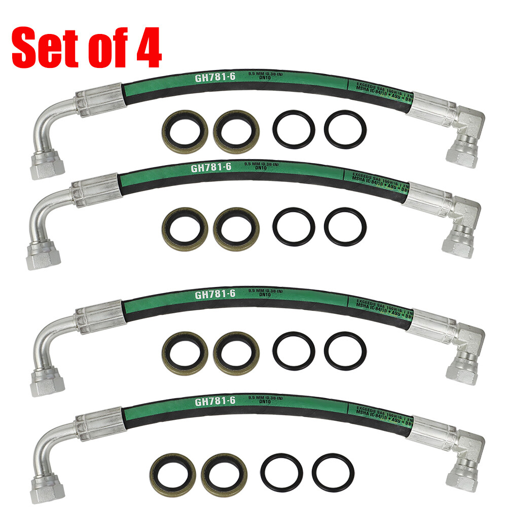 Set of 4 AW29374 -5800psi XTREME-DUTY -EATON Hose- for JOHN DEERE AW29374 US