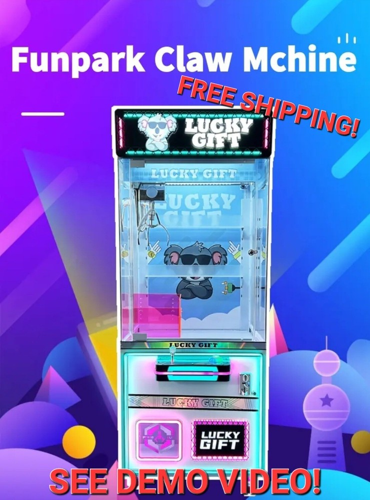 Koala Bear 🐨  Lucky Claw Machine Prize Skill Redemption Vending Machine Arcade