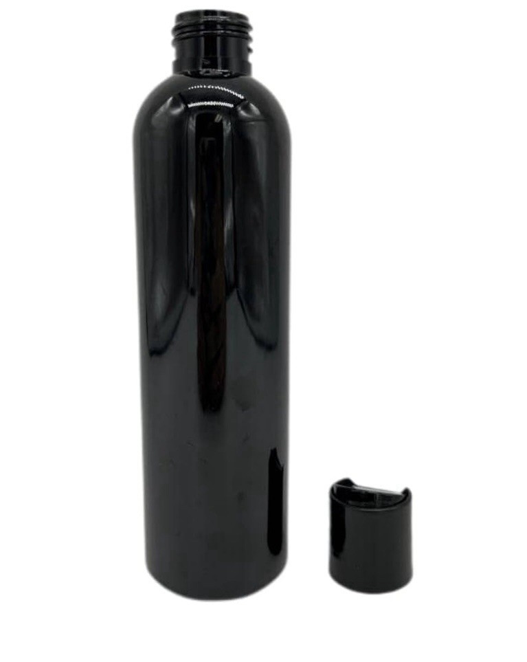 8oz Black Cosmo Bottle With Closure