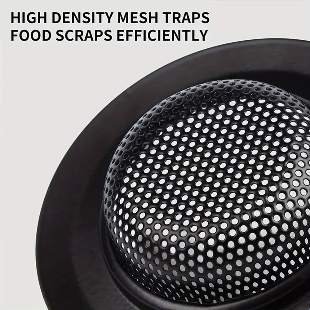 Generic 2 Pack - Black Kitchen Sink Strainer, Stainless Steel, Anti-Clogging