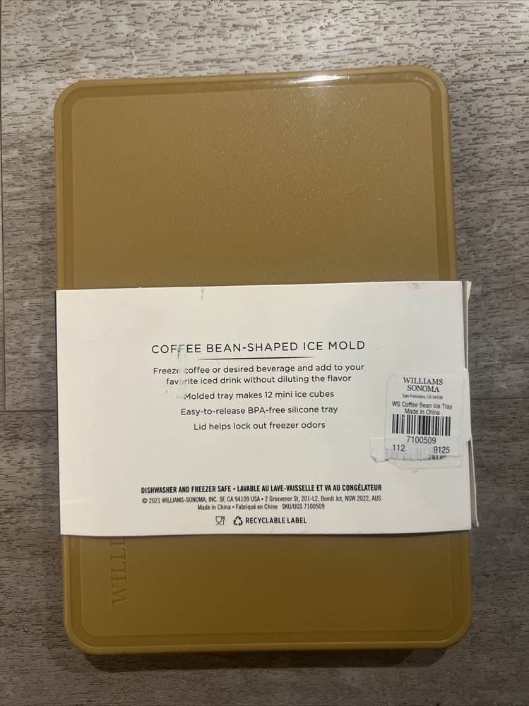 Williams Sonoma Coffee Bean Ice Tray Mold