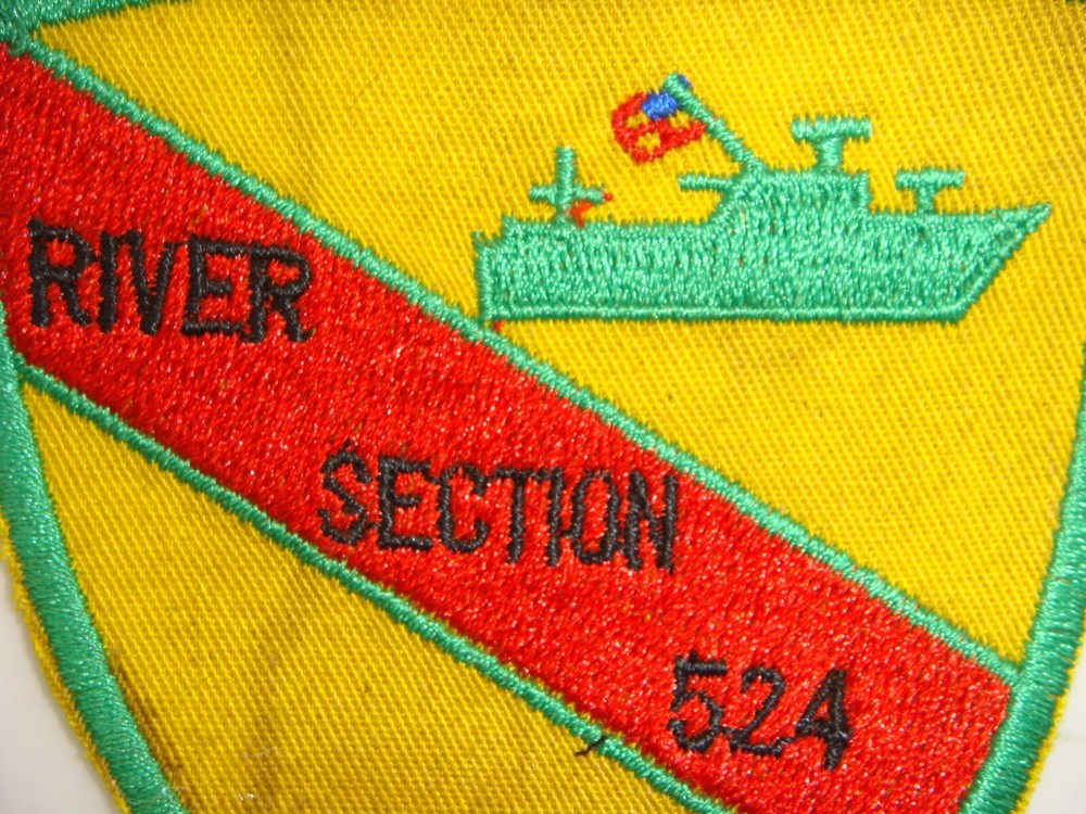 US NAVY RIVER SECTION 524, VIETNAM WAR PATCH