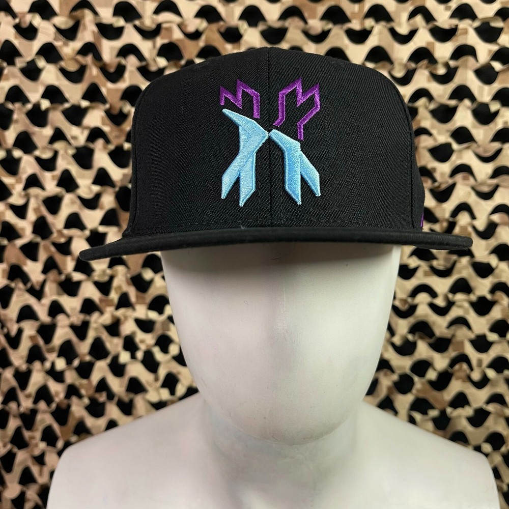 NEW HK Army Split Snap Back Hat - Black/Blue/Purple
