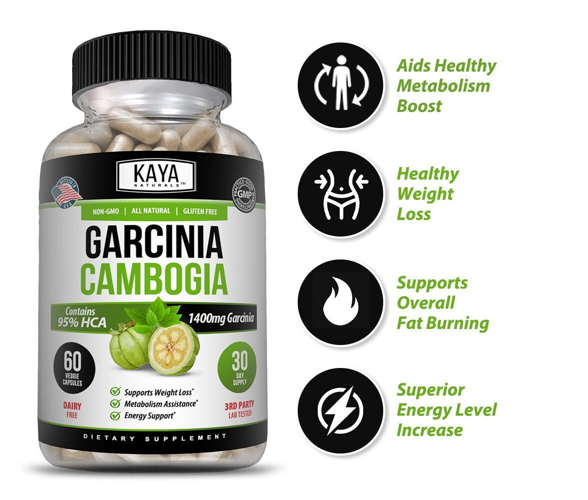 Garcinia Cambogia Extract, Premium Fat Burning 95% HCA, Natural Weight Loss