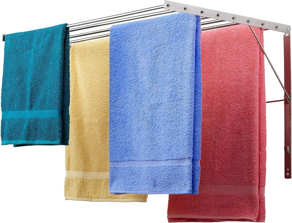 Multi-Position Stainless Steel Clothes Drying Rack | 30" Wide | Easy Install