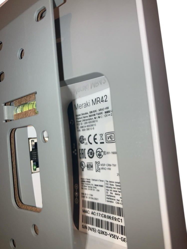 CISCO MR42-HW Meraki Cloud Managed Wireless Access Point 80