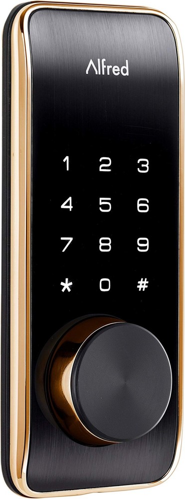 Alfred DB2-B Smart Door Lock Deadbolt Touchscreen Keypad, Pin Code + Key Entr...