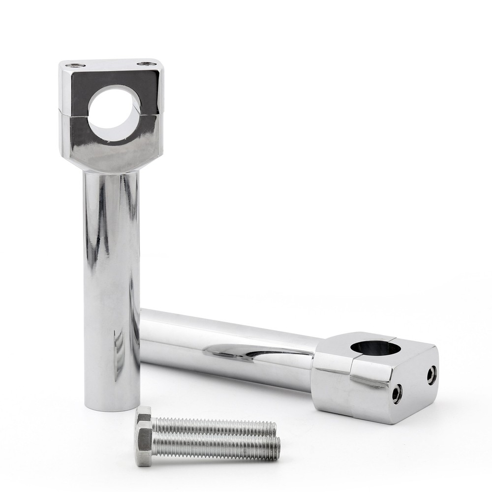6" Motorcycle Handlebar Handle Riser Set Fit For 1" Bar Chrome A