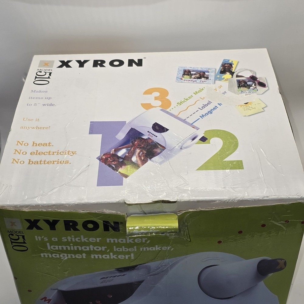 Xyron 510 Sticker, Labels, Magnet Maker Laminating Machine Read